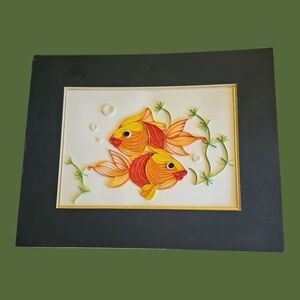 ARTISAN Colorful Goldfish Quilled Paper Art